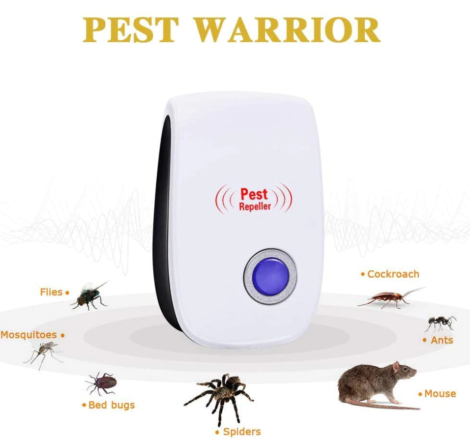 Aparat cu ultrasunete Repeller - Anti Rozatoare, Insecte, Paianjeni, Pureci 1 + 1