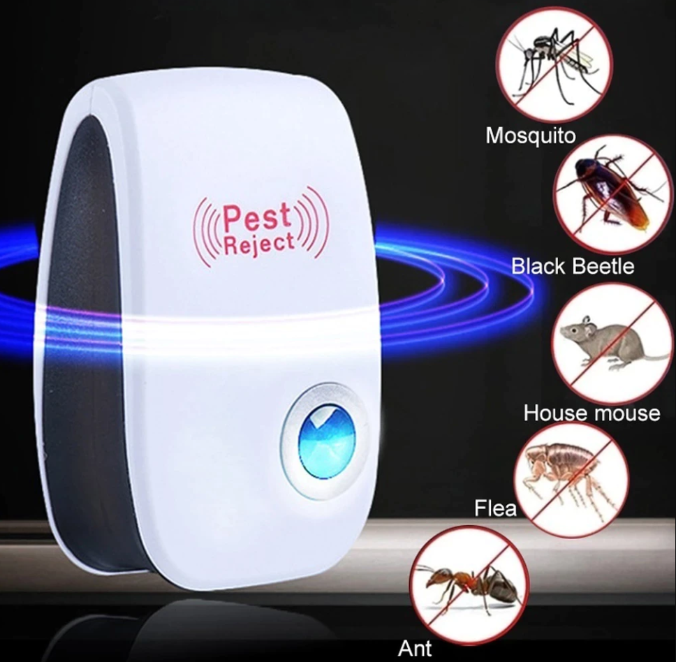 Aparat cu ultrasunete Repeller - Anti Rozatoare, Insecte, Paianjeni, Pureci 1 + 1