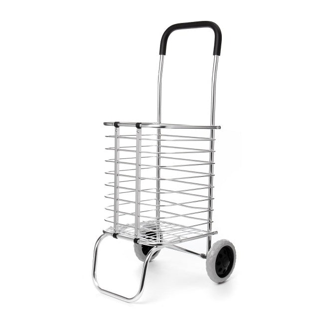 Carucior de Cumpărături Pliabil Tip Cos, din Metal, cu Roti Stea sau Normale: Conveniență și Eficiență în Timpul Cumpărăturilor
