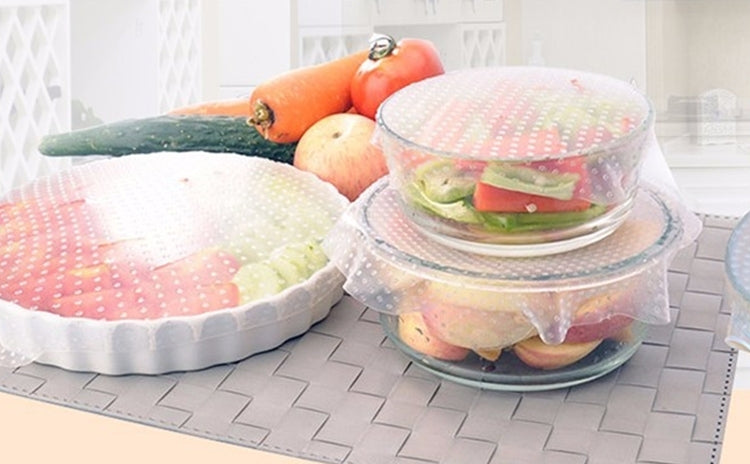 Set 4 folii refolosibile pentru alimente Stretch and Fresh