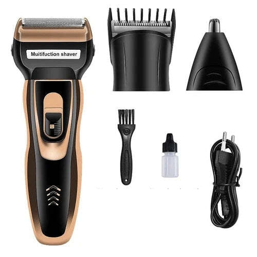 Aparat de ras si tuns, 3 in 1, cu indicator de incarcare