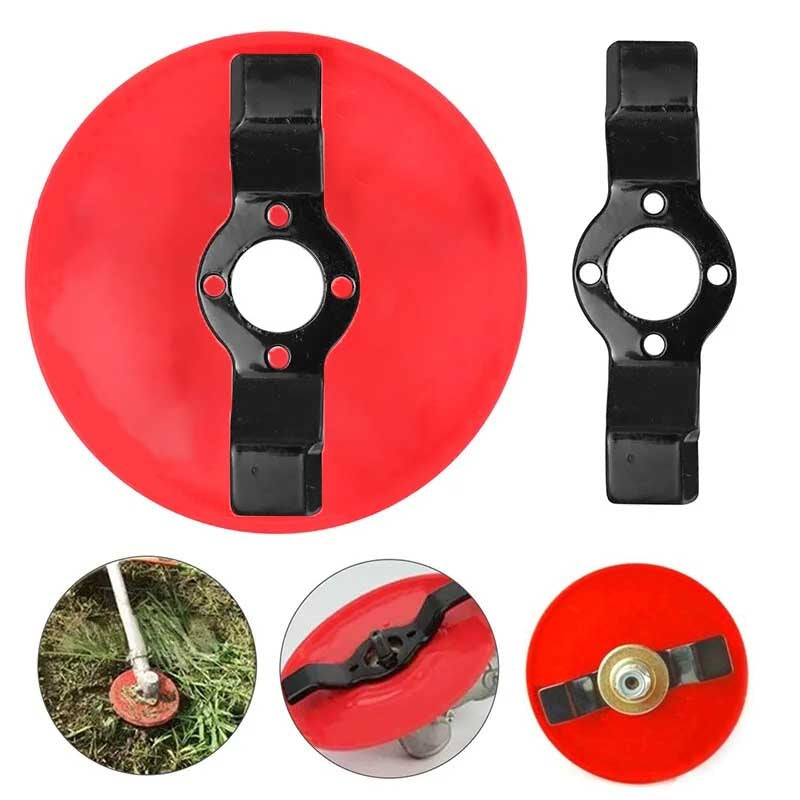 Set 3 piese, accesoriu motocoasa cu disc pentru indepartare buruieni si plivit iarba