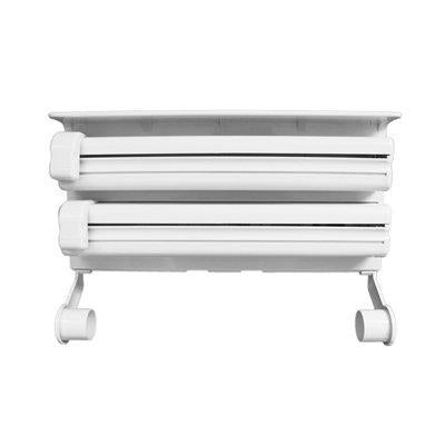 Dispozitiv 4in1, Dispenser triplu pentru folie aluminiu, folie strech si rola servetele cu spatiu depozitare