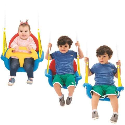 Leagan 3in1, convertibil, cu spatar si opritor picioare pentru copii varsta 1,5 - 7 ani
