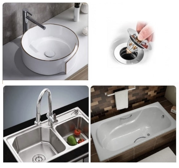 SET 1+1 Dop universal pentru chiuveta, otel inoxidabil