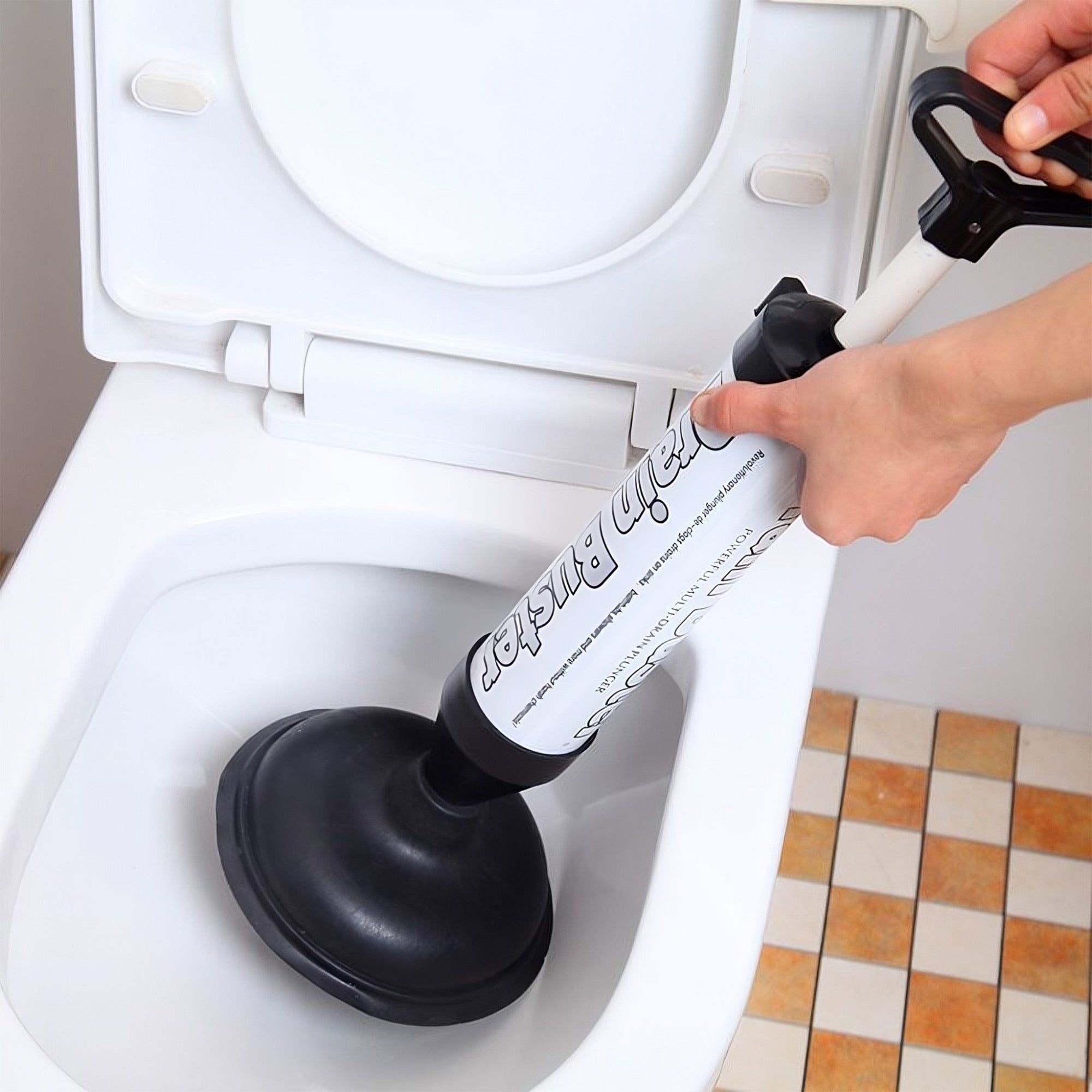 Pompa cu aer comprimat pentru desfundat tevii Drain Buster