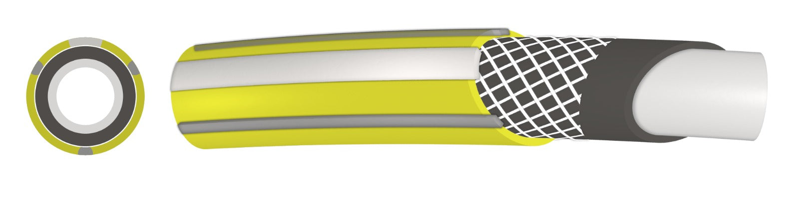 Furtun de gradina cu insertie, 1/2", 30 metri, 4 straturi, clasa 5 rezistenta, Premium Plus
