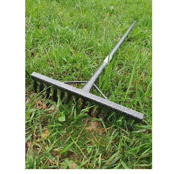 Greblă Metalică Turnată pentru Grădină, Ușoară și Rezistentă
