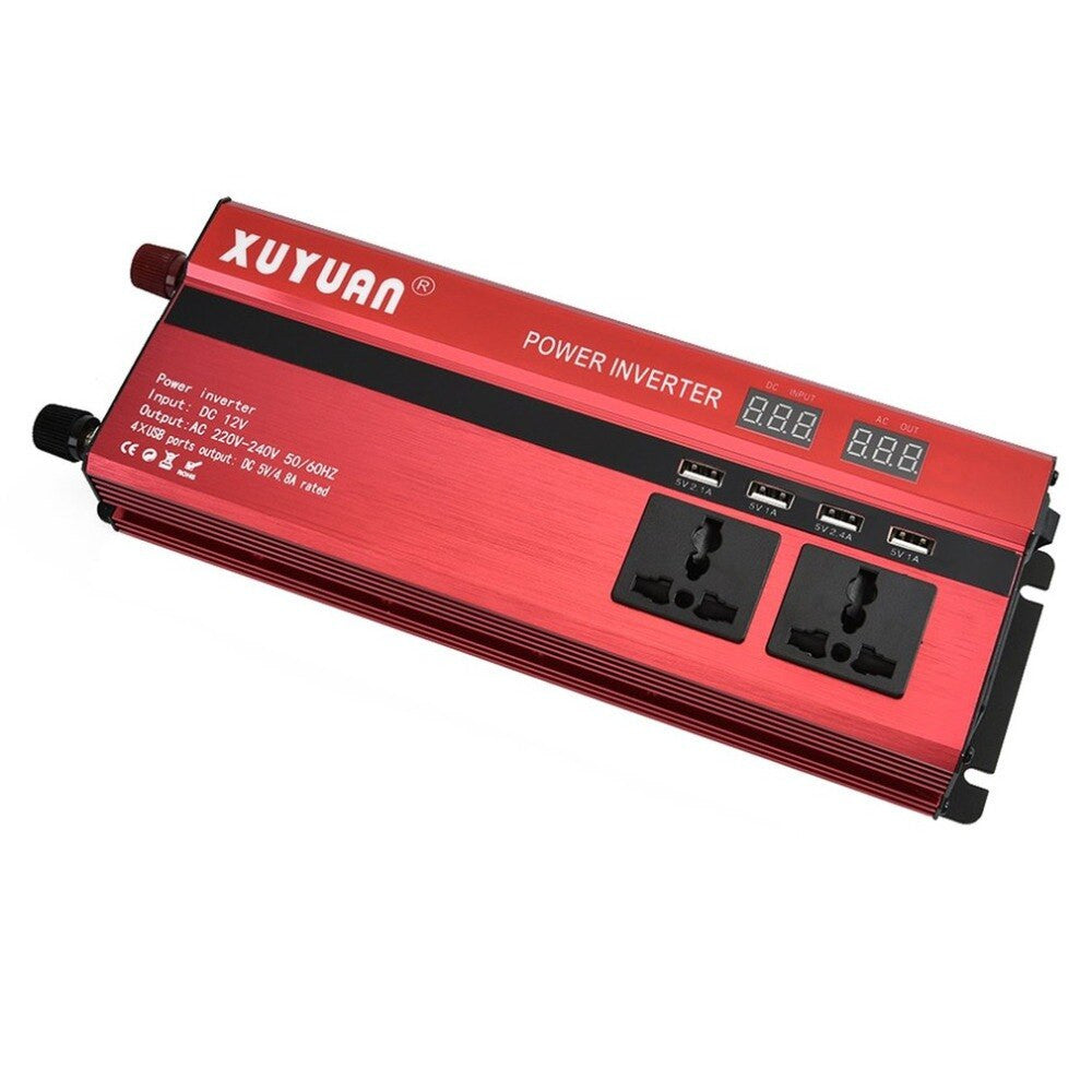 Invertor auto cu CPU Control, port USB si display digital 12V 1200W