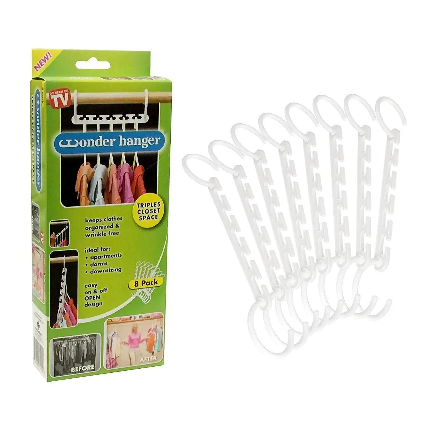 Set 8 organizatoare pentru umerase, Wonder Hanger