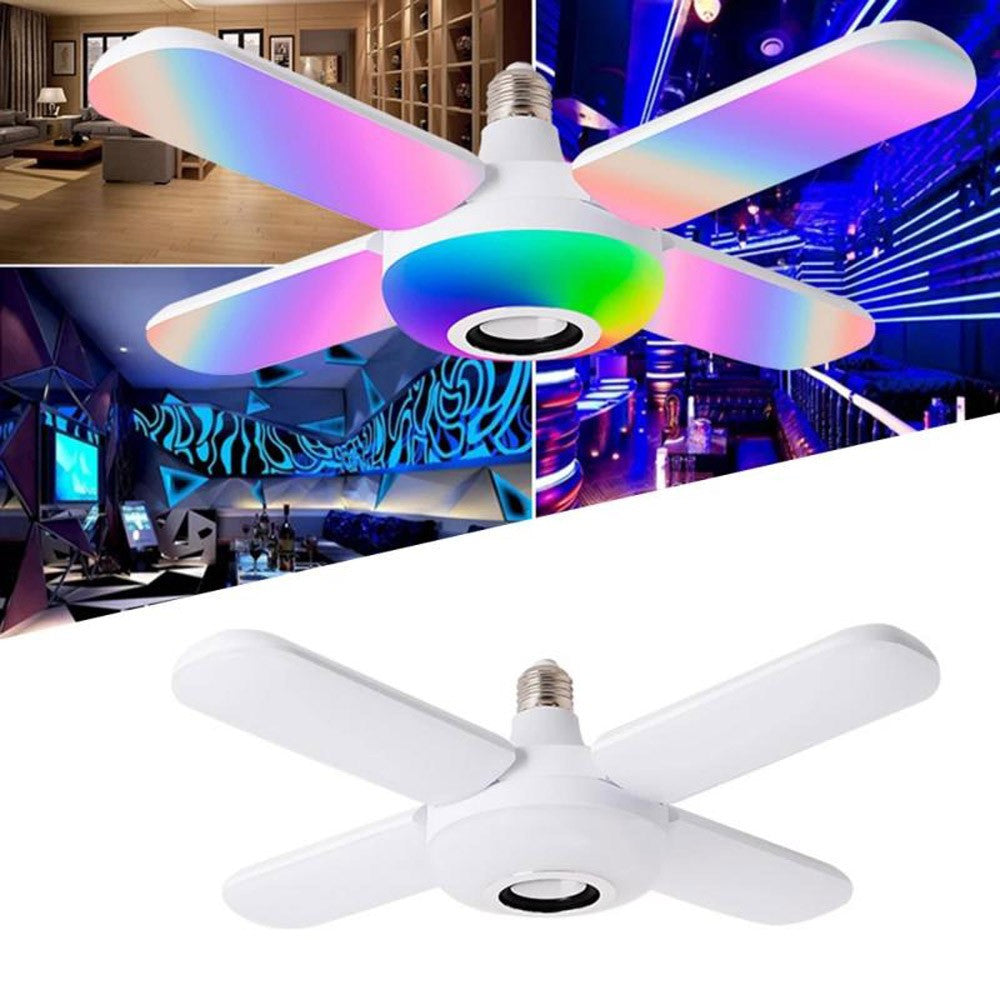 Lampa LED RGB cu telecomandă si bluetooth, 48W