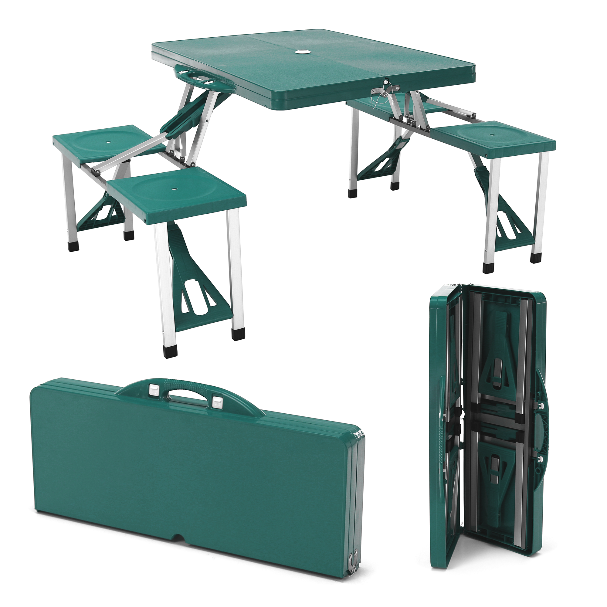 Set Masa pliabila, cu 4 scaune, pentru camping