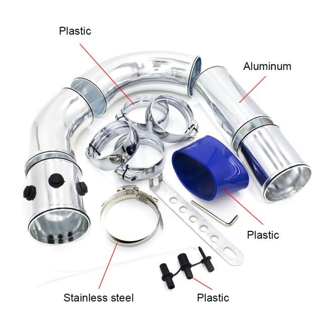 SET COMPLET PENTRU AUTO, FILTRU AER SPORT SI TUBULATURA DIN ALUMINIU