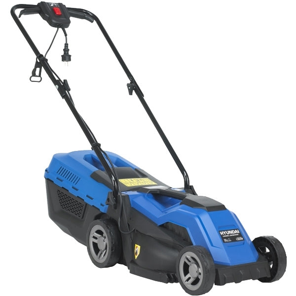 Masina electrica de tuns iarba/gazon HYUNDAI, cu maner pliabil si cos colector, 1200w