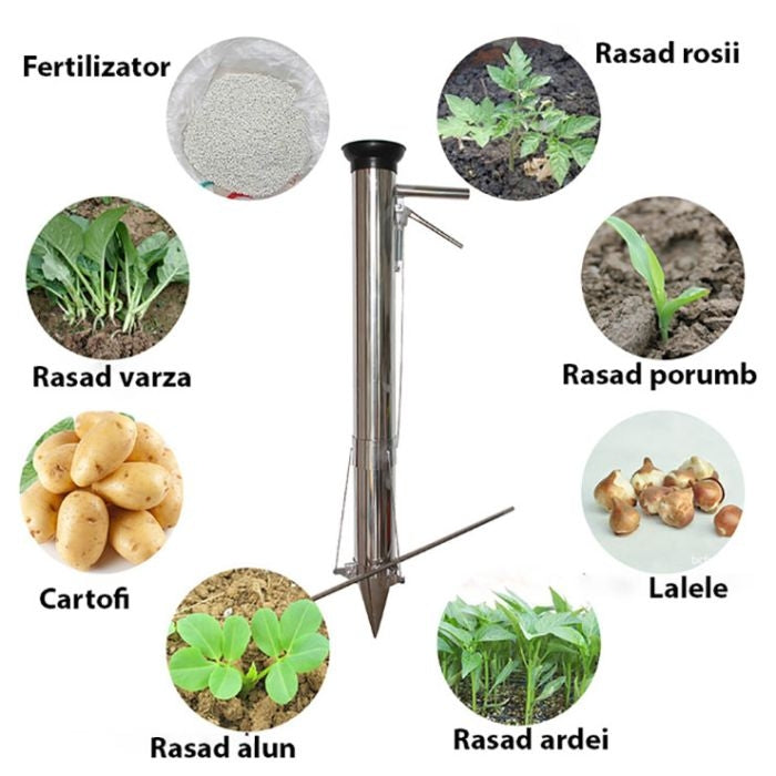 Plantator cultivator pentru rasaduri din inox