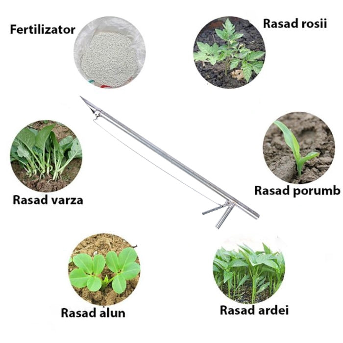 Plantator cultivator pentru rasaduri din inox