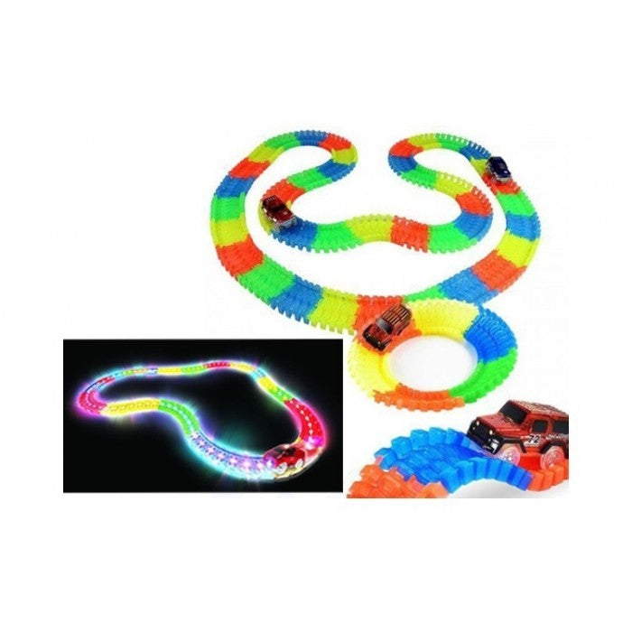 Pista luminoasa pentru copii - 165 piese