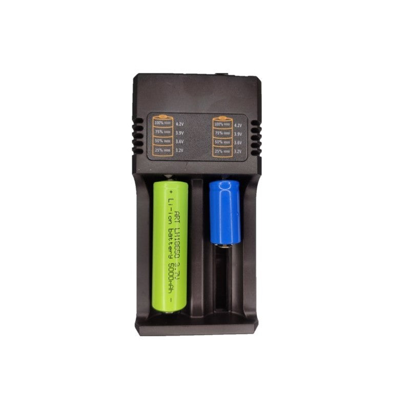 Incarcator universal cu 2 porturi pentru Acumulatori Li-Ion