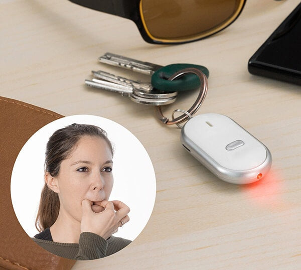 Breloc localizator de chei prin fluierat