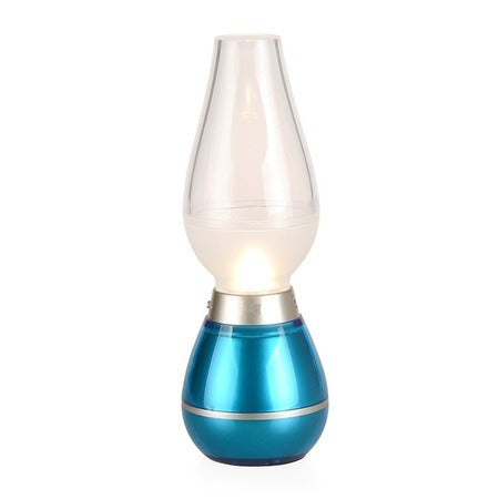Lampa retro cu 3 LED-uri, 5 trepte de luminozitate, reincarcabila prin USB. Stingere/Aprindere prin suflare