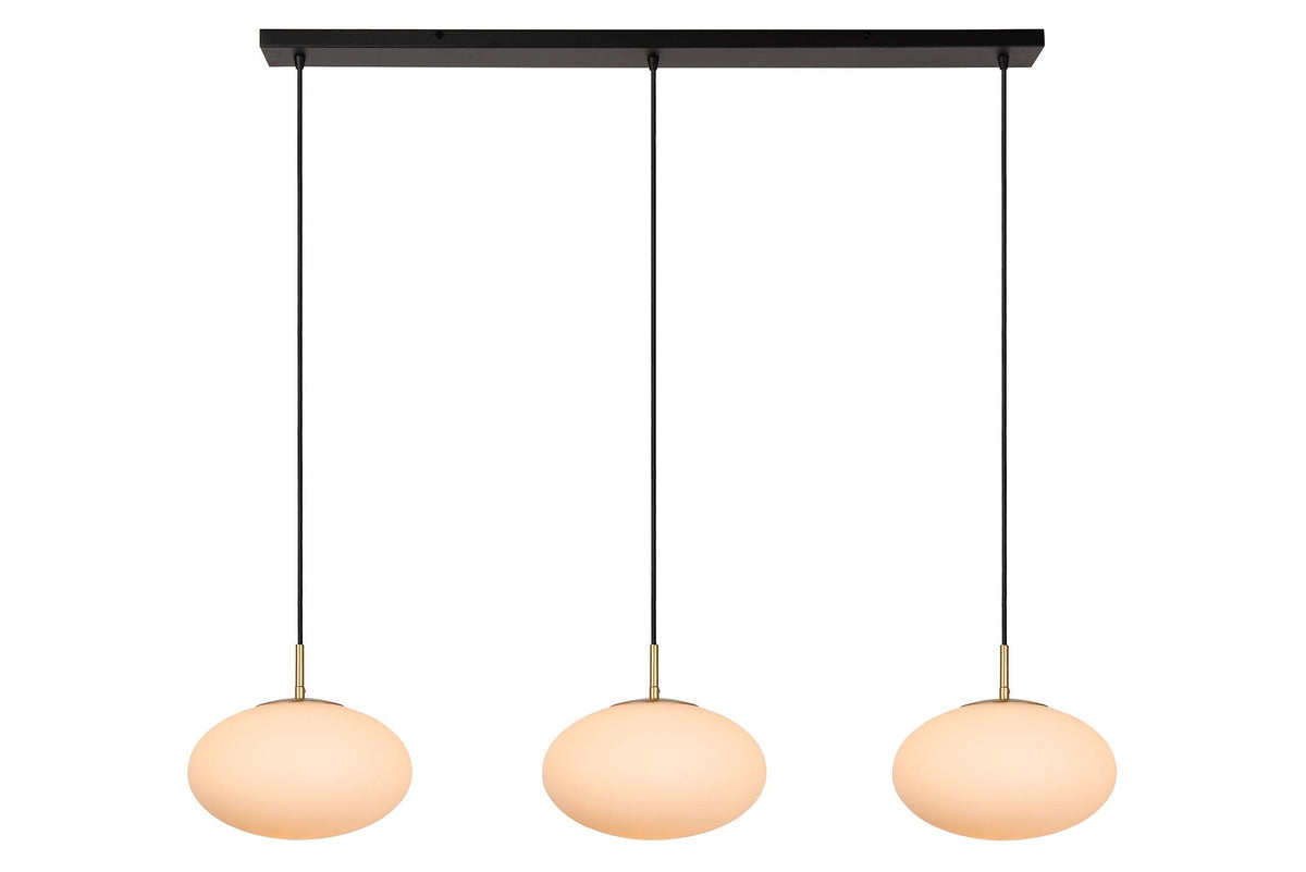 Pendul Triplu ELYSEE din Sticlă Opal, 3 x E27