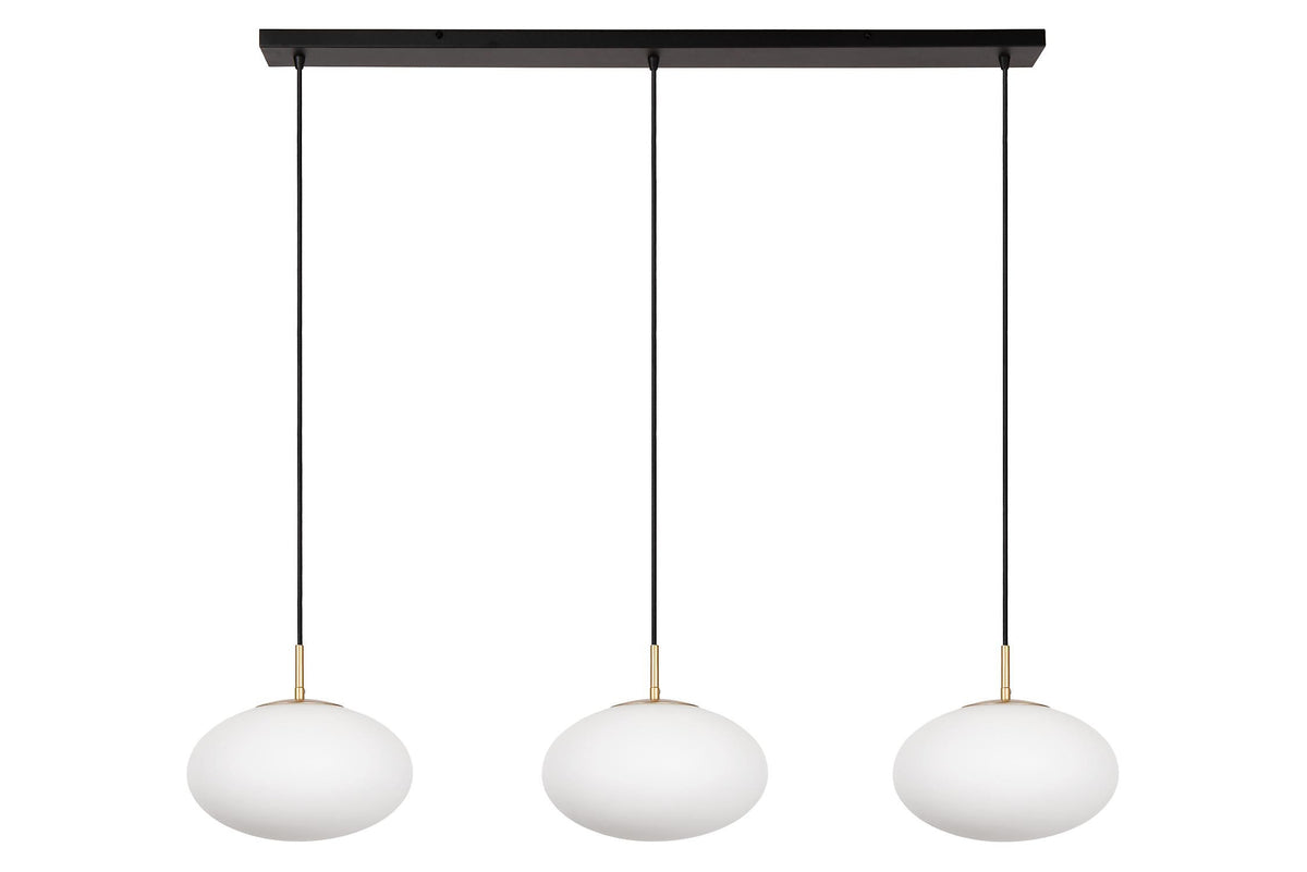 Pendul Triplu ELYSEE din Sticlă Opal, 3 x E27