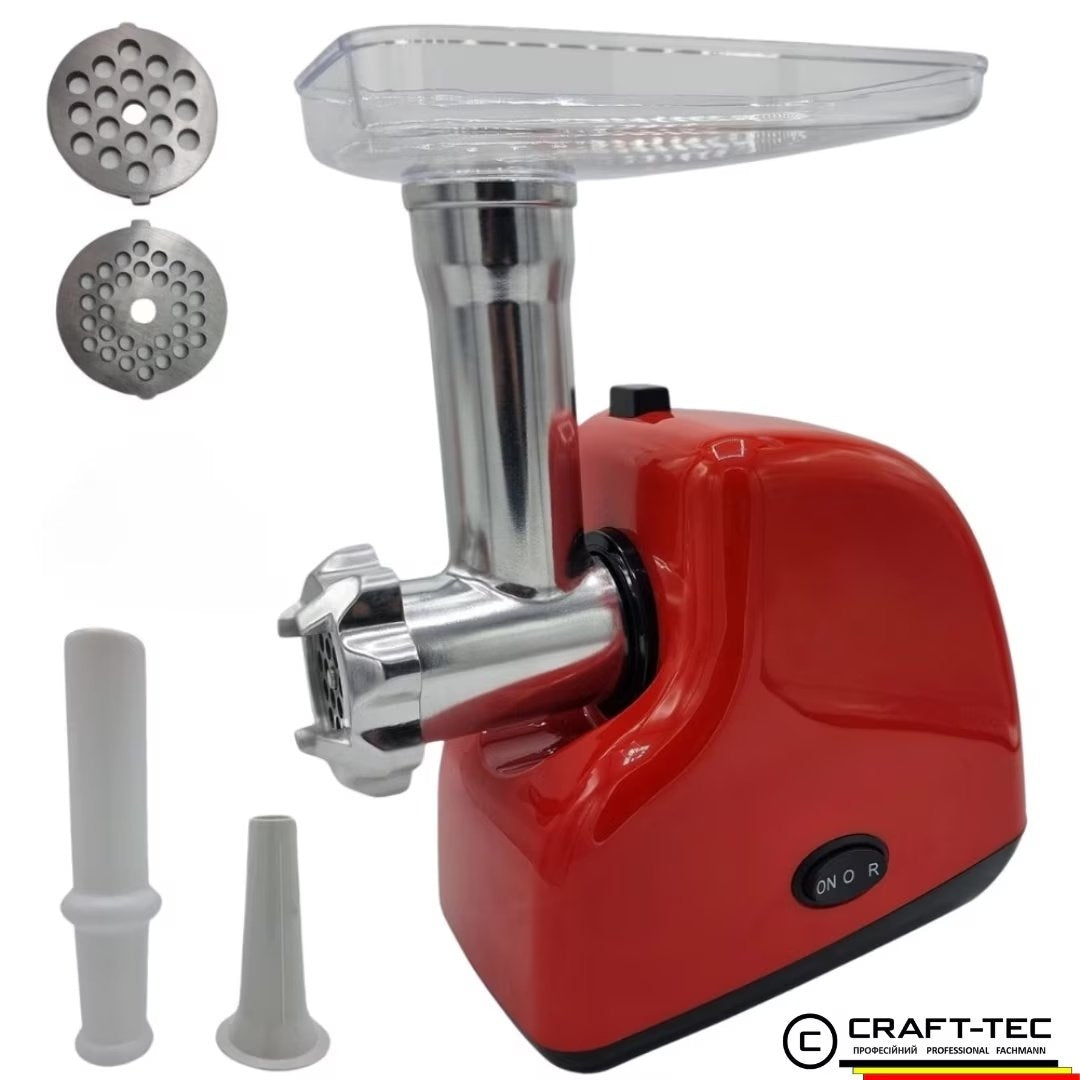 Mașină Electrică de Tocat Carne 3500W – 2 Site Inox, Funcție Reverse, 1,2 kg/min