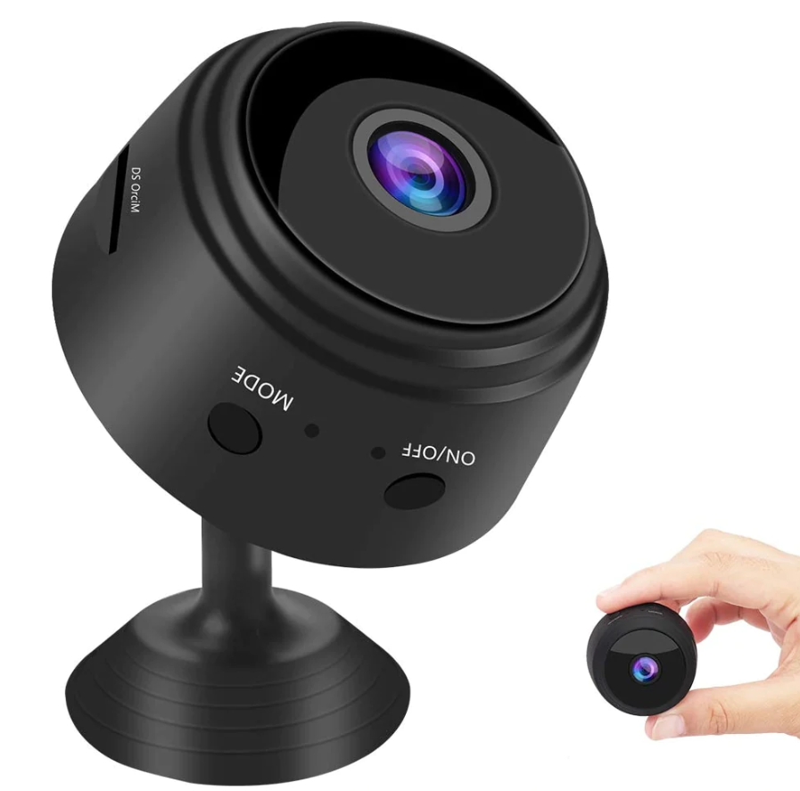 Mini Cameră de Supraveghere Wi-Fi A9, Full HD 1080p, Compactă și Discretă