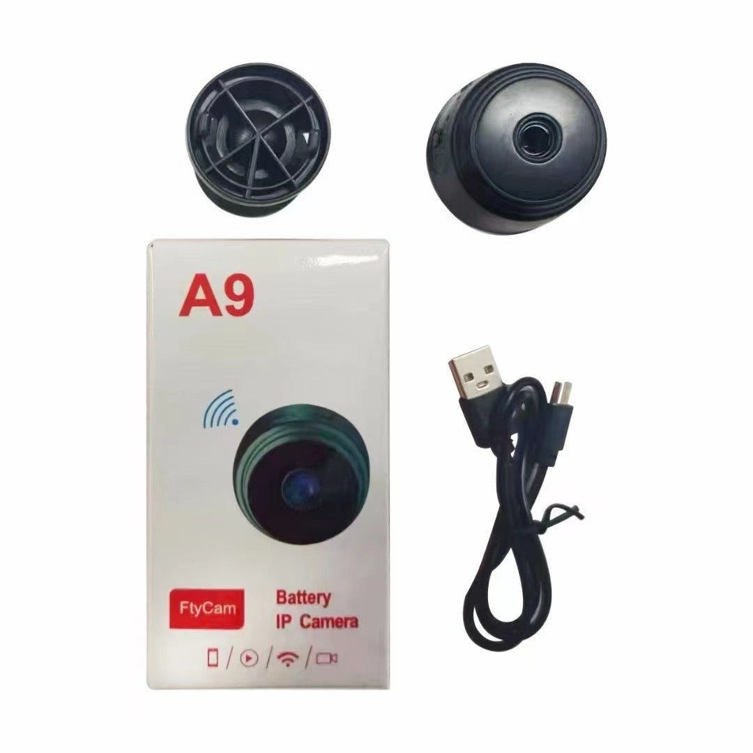 Mini Cameră de Supraveghere Wi-Fi A9, Full HD 1080p, Compactă și Discretă