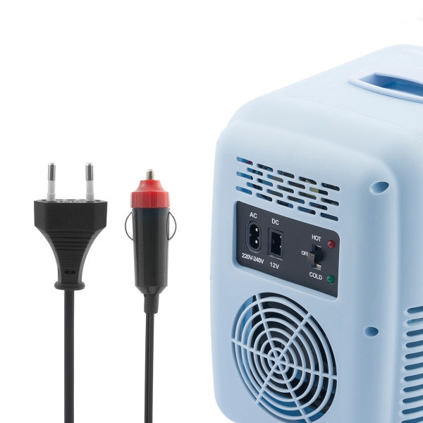 Mini frigider bauturi, alimente sau cosmetice cu functie de racire si incalzire pentru auto si casa