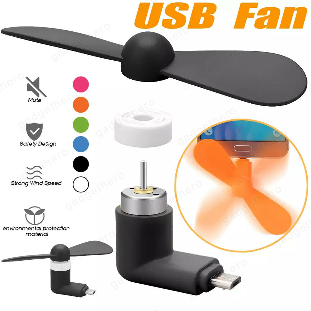 Mini ventilator portabil pentru telefon micro usb Smartphone
