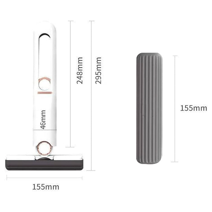 Mini mop cu lavetă super absorbantă pentru mobilier - Curățare ușoară cu o singură mână