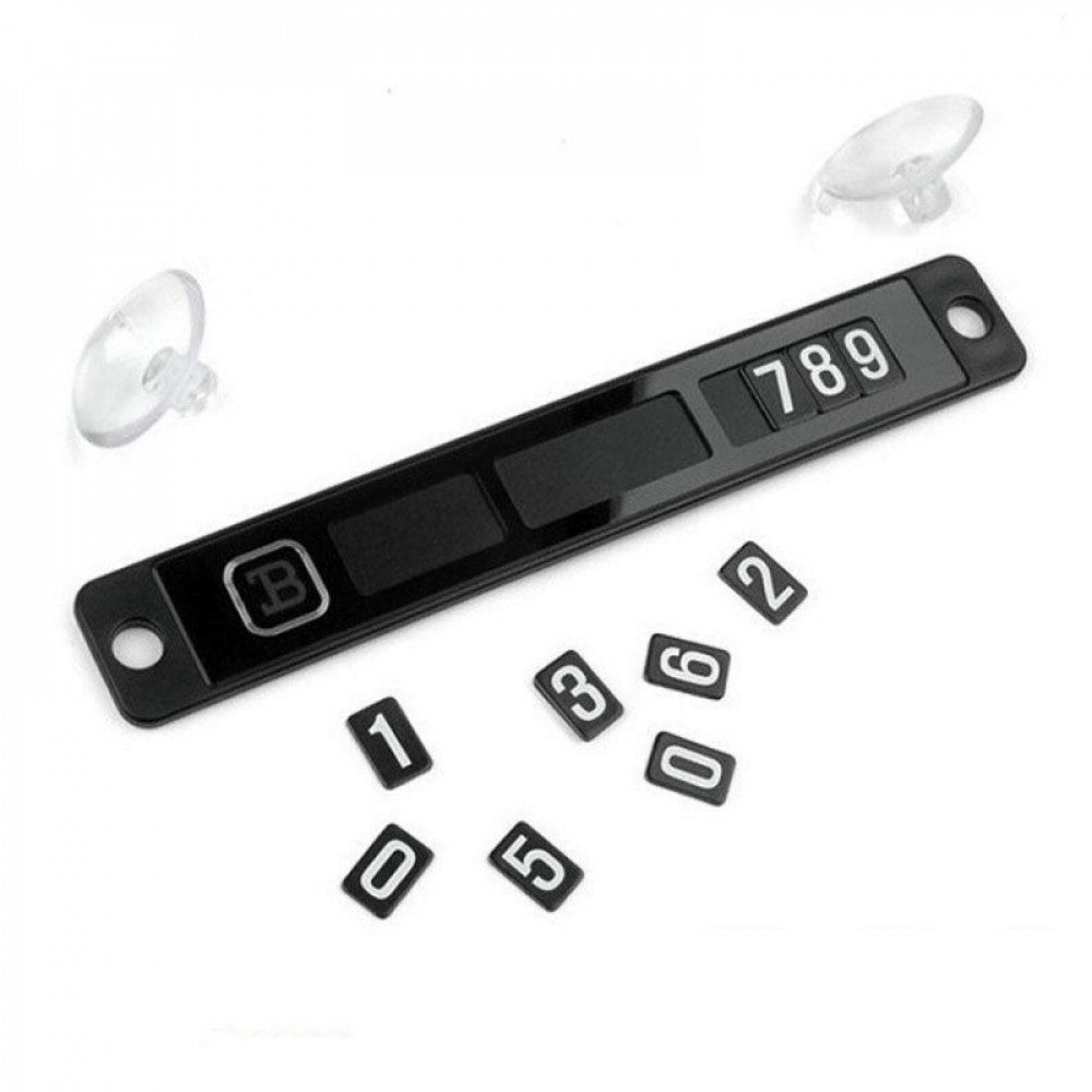 Placuta magnetica pentru afisare numar telefon pe parbriz