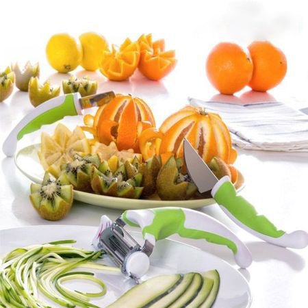 Set 3 piese pentru decorat fructe si legume