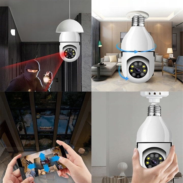 Camera de supraveghere Wireless tip bec E27