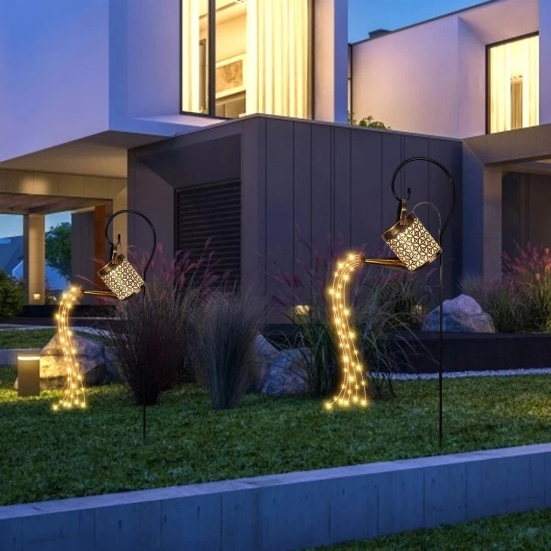 Lampă Solară Decorativă în Formă de Stropitoare, pentru Grădină