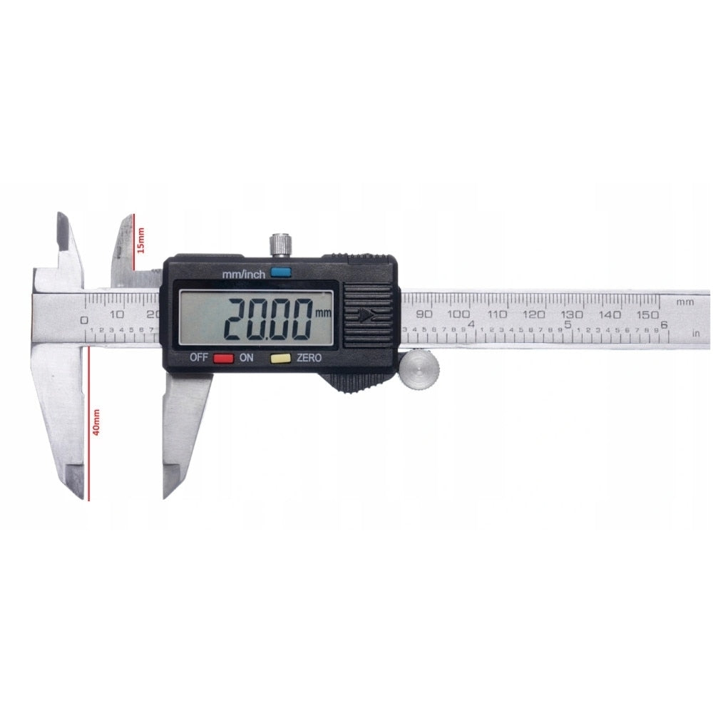 Subler metalic digital cu ecran LCD