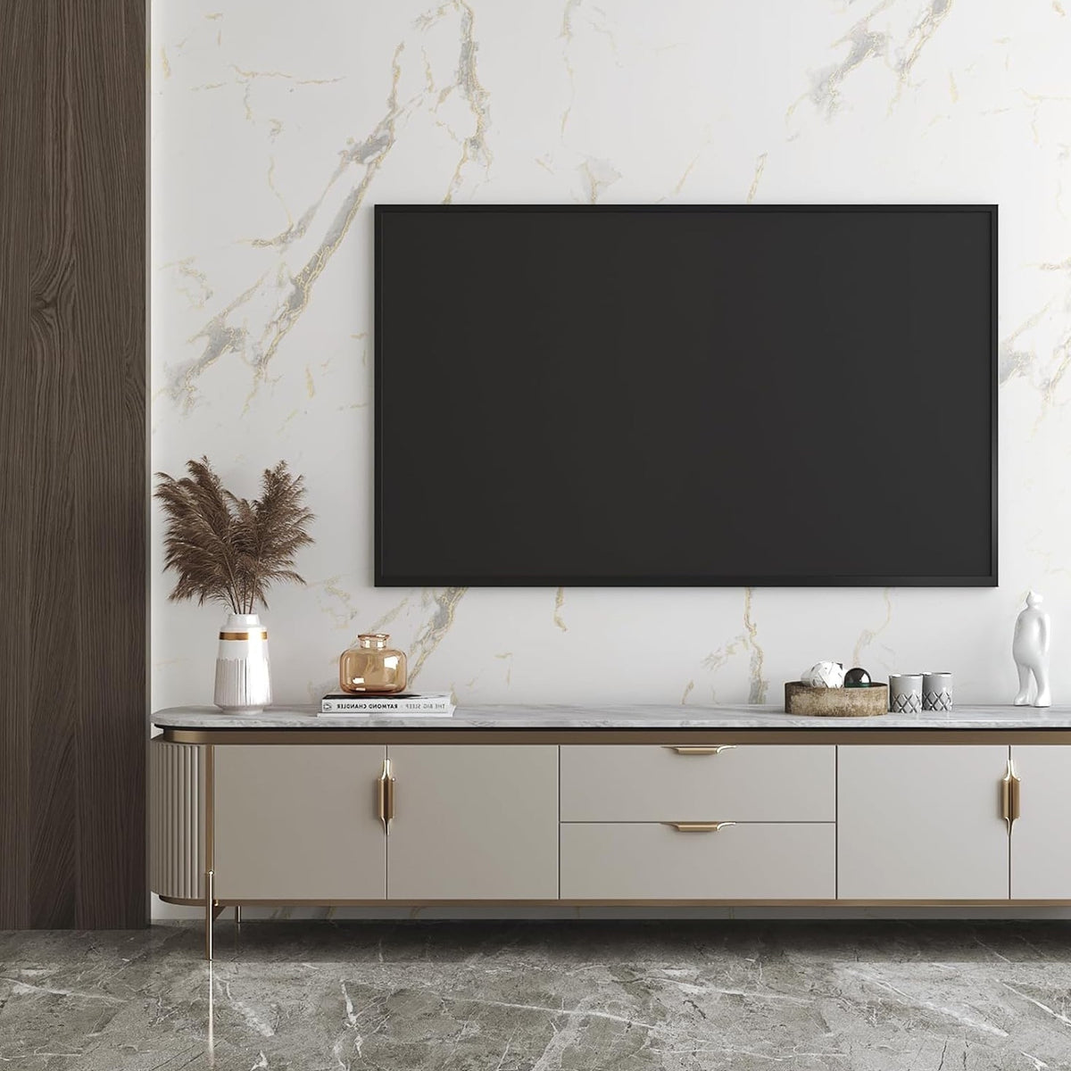 Tapet Autoadeziv 3D cu Aspect de Marmură, Impermeabil, Rolă 60 x 300 cm