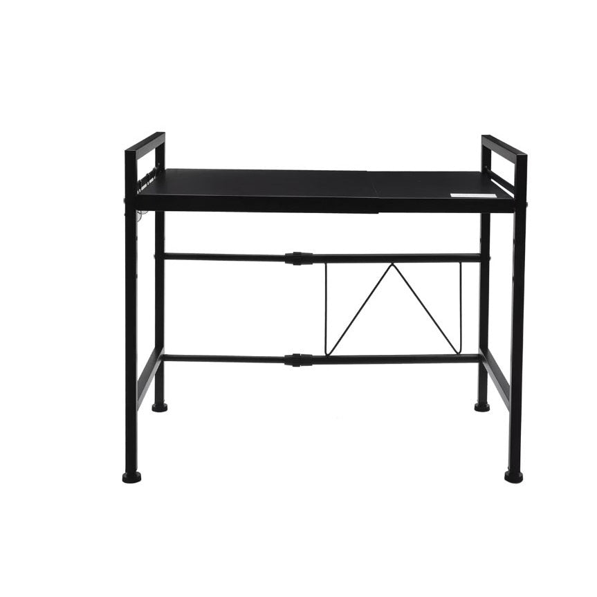 Raft Metalic Extensibil pentru Microunde, Lățime Reglabilă 40–60 cm, Negru