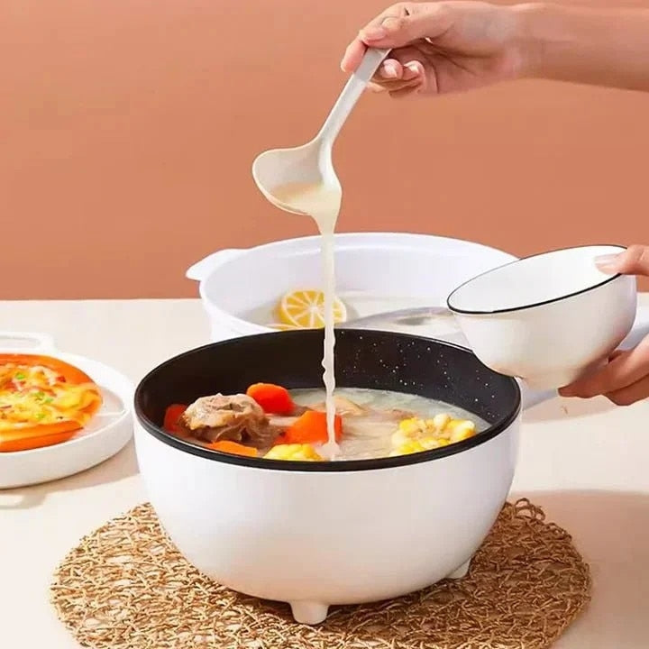 Tigaie Electrică Multifuncțională 3L, 26 cm, cu Capac și Suprafață Antiaderentă