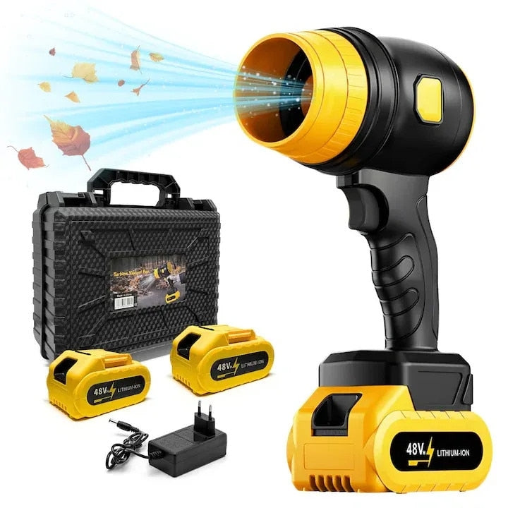 Suflantă de Frunze cu Acumulator, 1050W, 2 Acumulatori Li-Ion 48V, Fără Fir