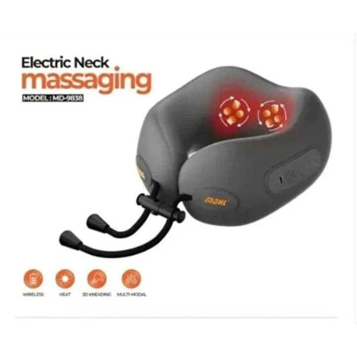 Pernă de Masaj Cervical Electrică cu Încălzire, pentru Gât și Umeri