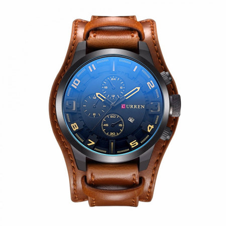 Ceas barbatesc Aviator curea piele PU