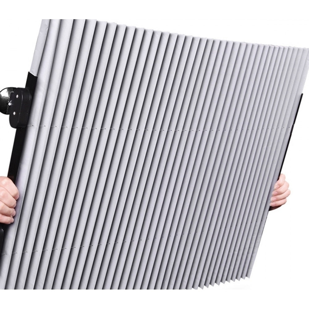 Parasolar Auto Retractabil, Fixare Ventuze, Aluminiu, 150 x 70 cm, Universal