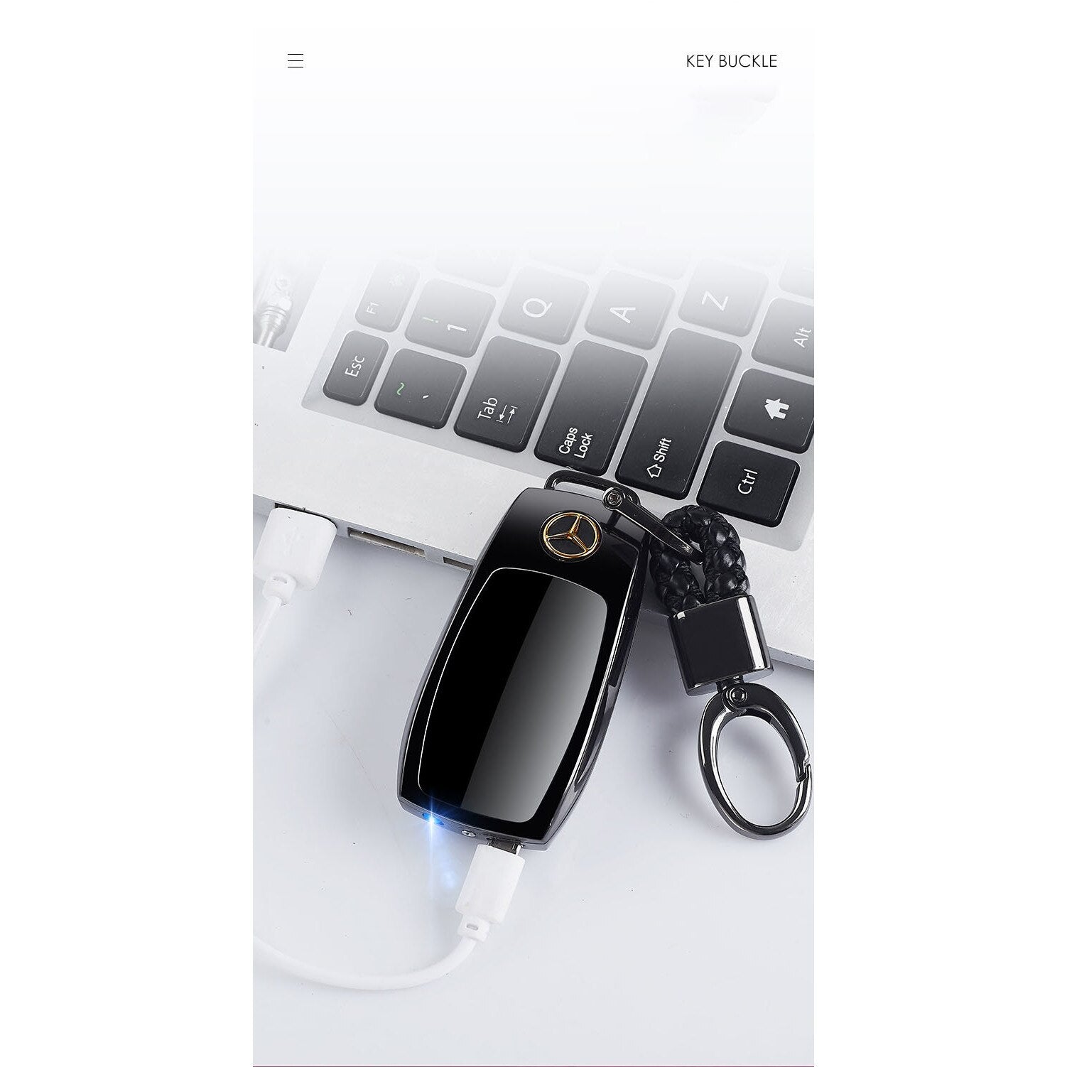 Bricheta electrica, cu logo, lanterna si incarcare usb