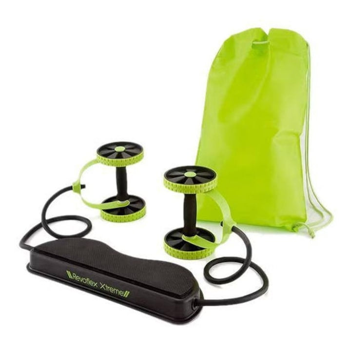 Aparat de Abdomene Revoflex Xtreme cu Benzi Elastice, pentru Antrenament Acasă