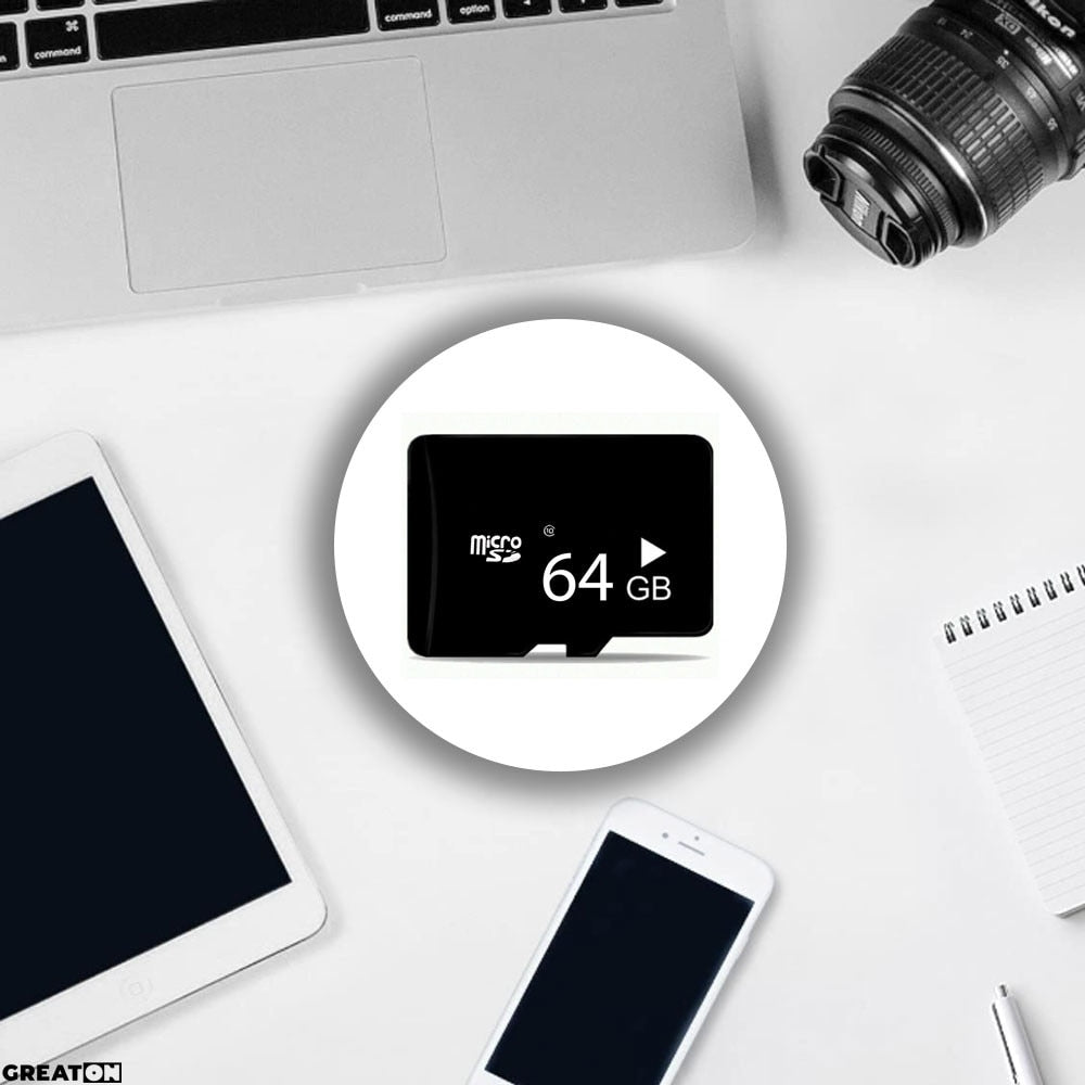 Card de Memorie microSD 64GB pentru Camere de Supraveghere, DVR Auto, Telefoane și Laptop