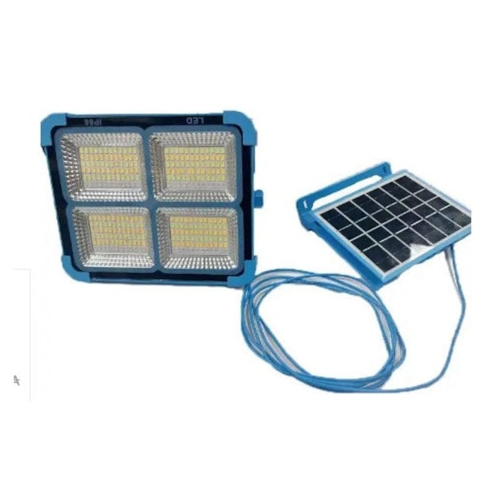 Proiector LED Solar Portabil BL-911 cu 4 Panouri de Lumină, Reîncărcabil, cu Mâner