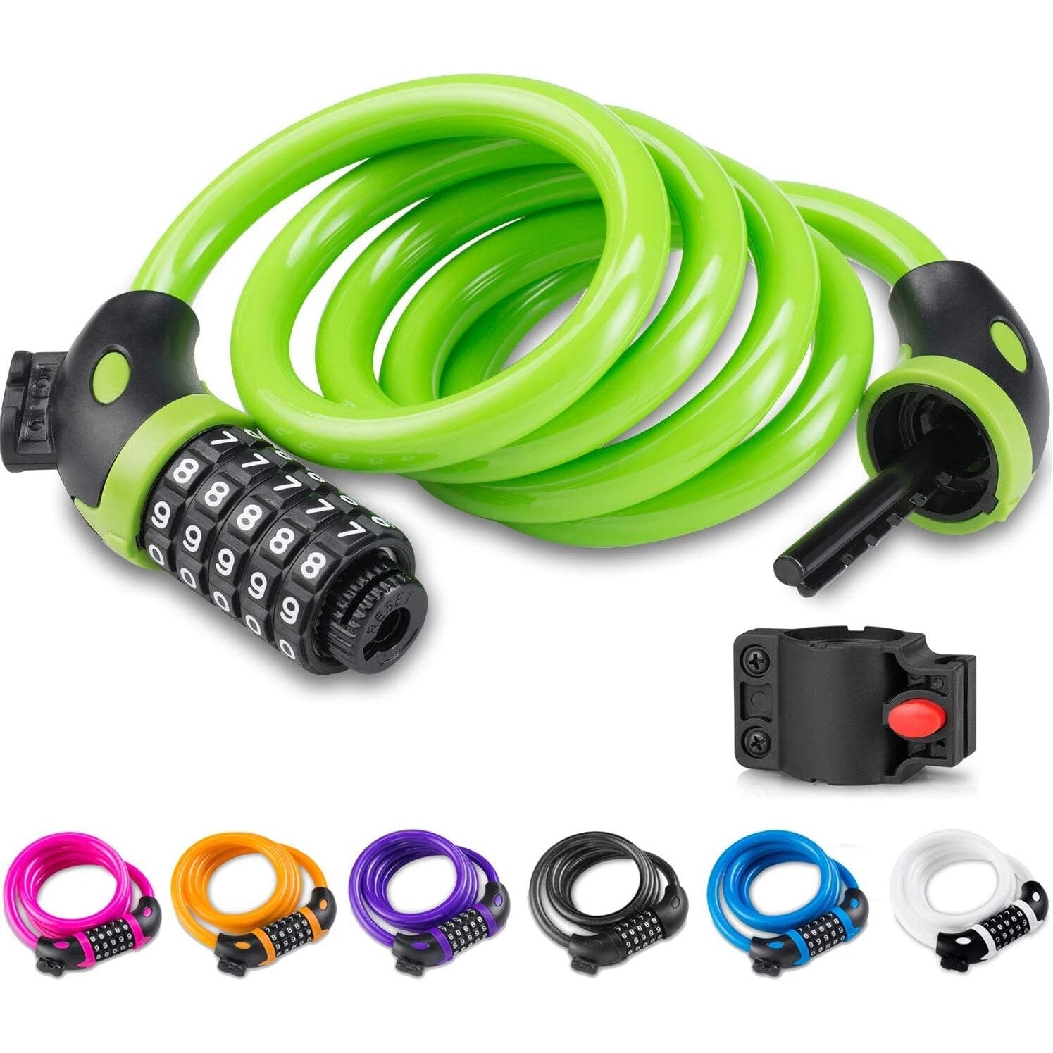 Antifurt universal pentru bicicleta, trotineta, moto, cu cifru