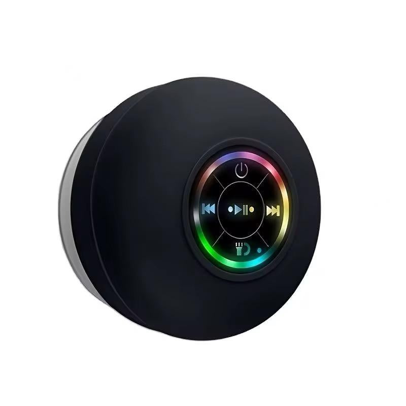 Boxă Bluetooth cu Ventuză și Lumini RGB, Rezistentă la Stropi IPX4, cu Microfon